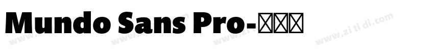 Mundo Sans Pro字体转换